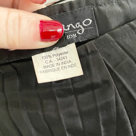 Vintage 90s Y2K Midi Skirt Artsy Whimsigoth Iridescent Dark fairy Lace Sz S - Picture 6 of 14